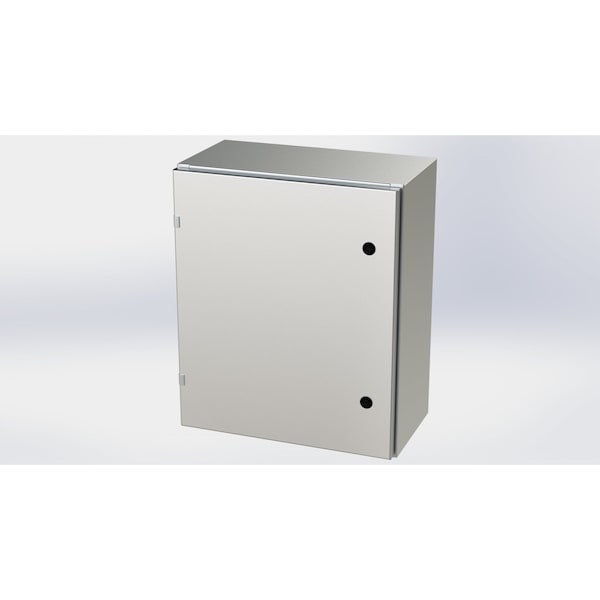1/4 Turn Latch Electrical Enclosures, 24 in H, 10 in D, 20 in W, NEMA 3R, 4, 4X, 12, 13